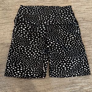 Beyond Yoga Black and White Star Shorts